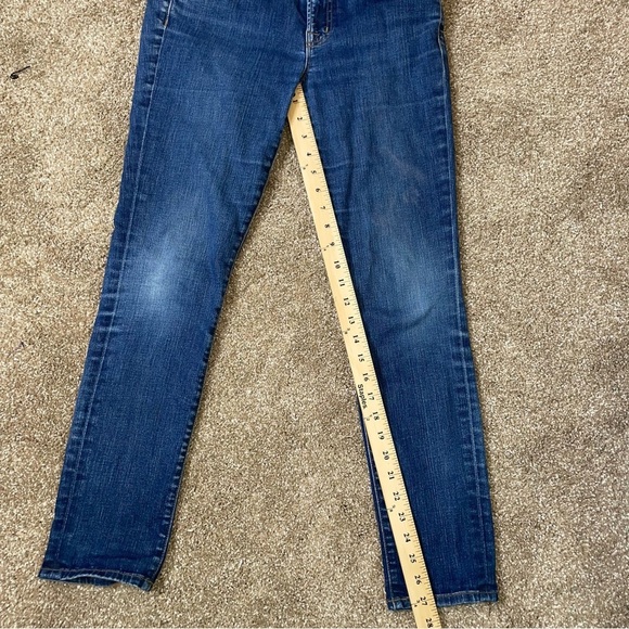 J Brand skinny jeans denim blue SZ 30" waist interior thigh rubbing - Picture 8 of 10